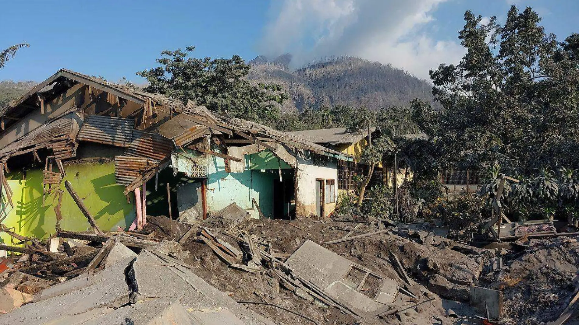 Volcán en Indonesia